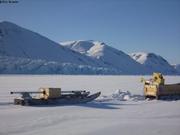 399 CTD devant glacier qui surge dans fjord du Cap Sud