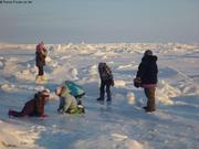 512 Glissades sur la banquise devant Grise Fiord
