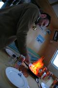 105 Tonio flambe chourico de carne avec cachaca